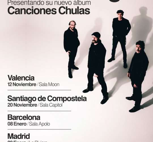 "Canciones chulas", primer single del disco del mismo título que Los Enemigos publicarán en octubre, y que presentarán en varios conciertos