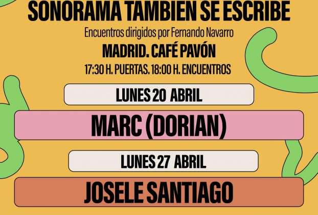 Vuelve a Madrid 'Sonorama también se escribe', con varios encuentros para hablar de creación musical con destacados artistas nacionales