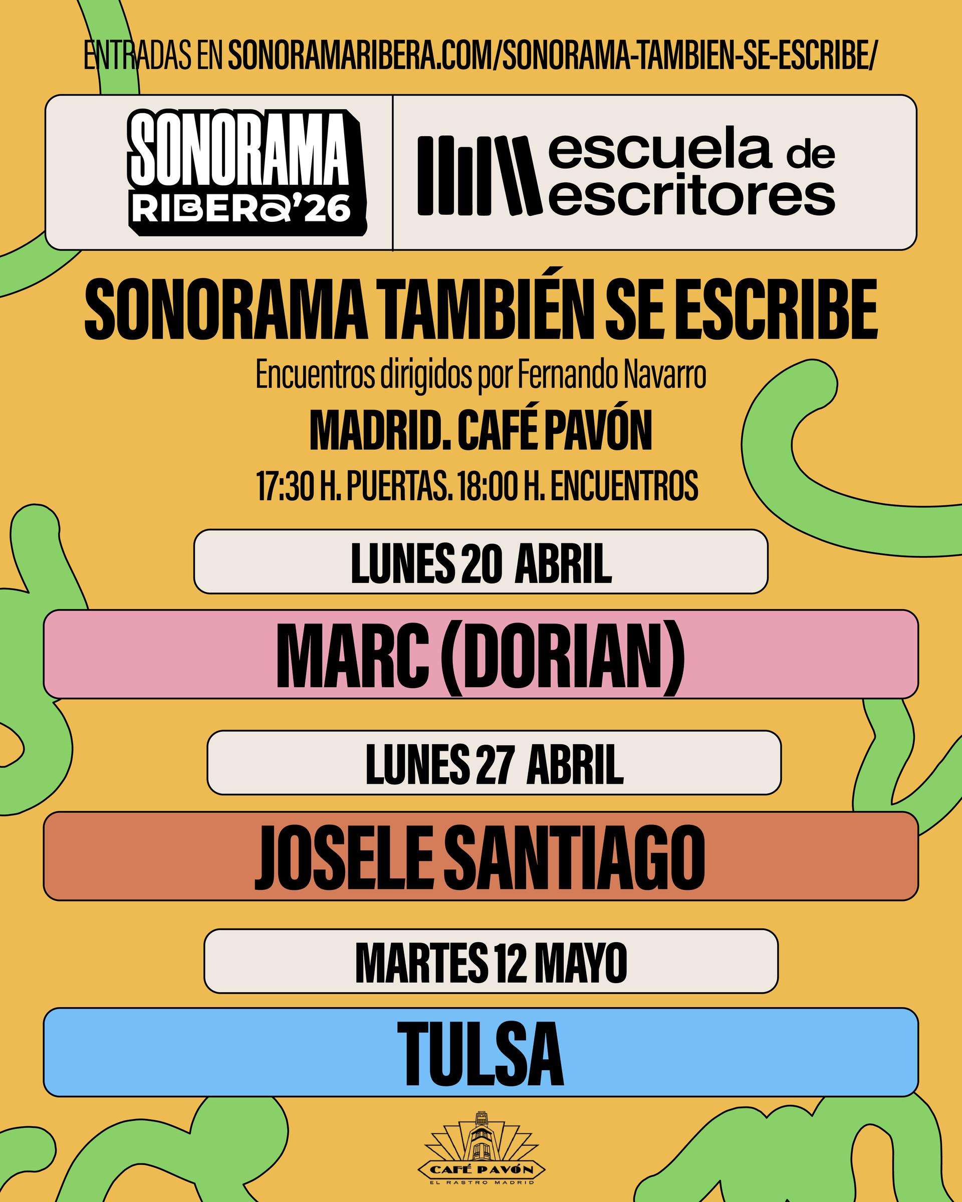 Vuelve a Madrid 'Sonorama también se escribe', con varios encuentros para hablar de creación musical con destacados artistas nacionales