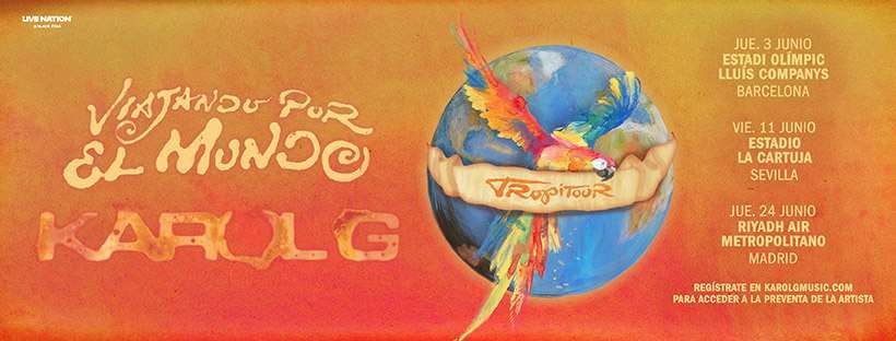 Precios de las entradas para Karol G en Barcelona, Sevilla y Madrid en 2027