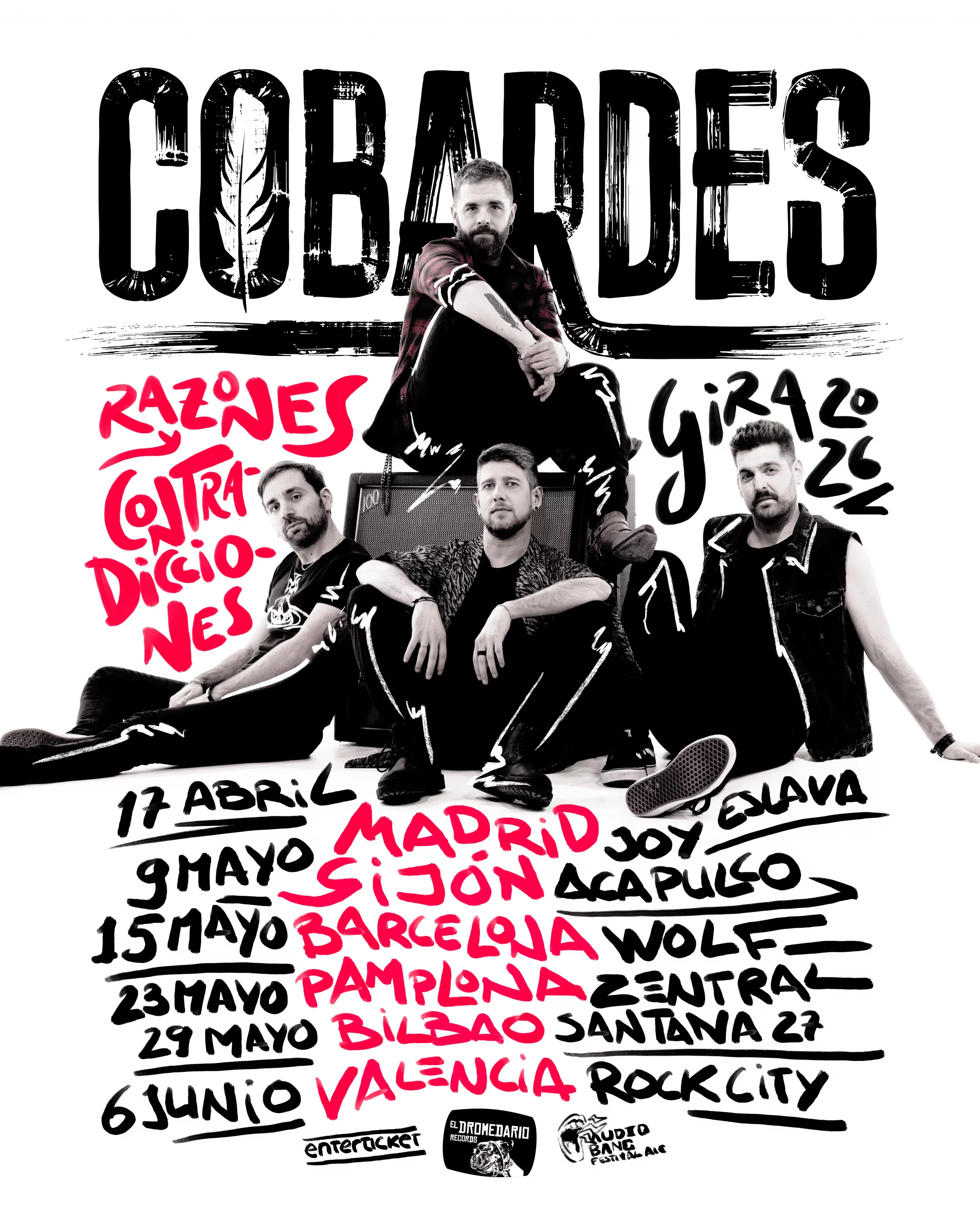 Cobardes, banda de rock urbano, lanza su nuevo y esperado disco 'Balance de daños', que presenta esta primavera en una gira por salas