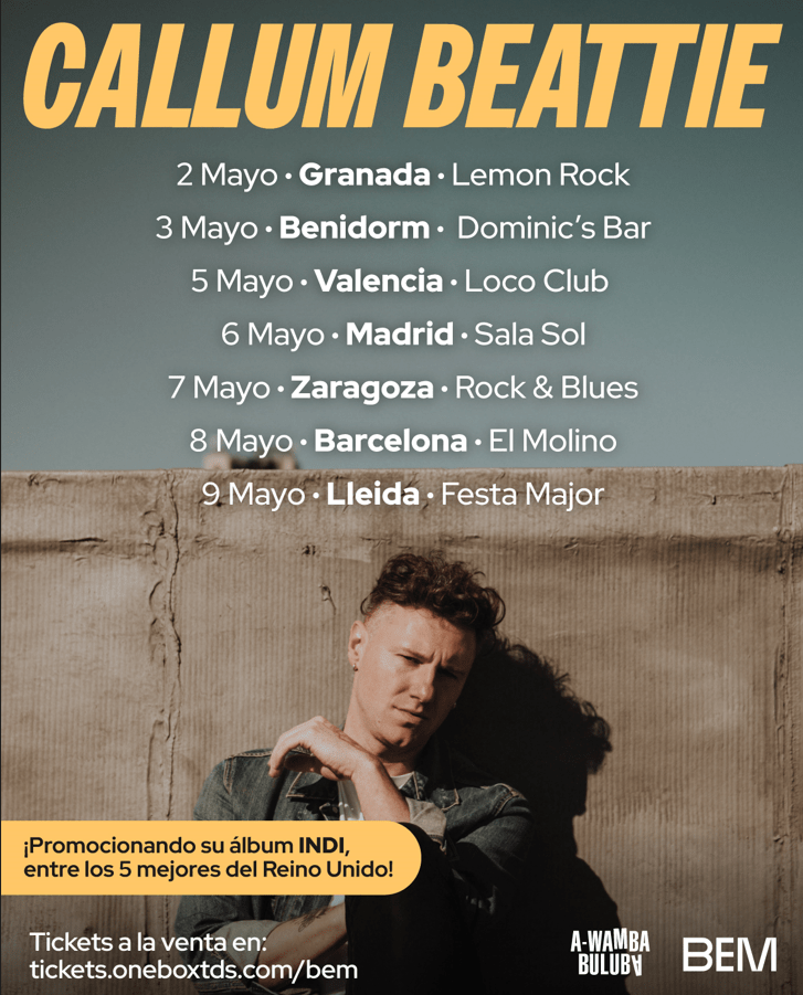 Conciertos de Callum Beattie en España