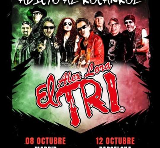 La banda mexicana El Tri dará dos recitales el 8 de octubre en la Sala La Riviera (Madrid) y el 12 de octubre en la Razzmatazz (Barcelona)