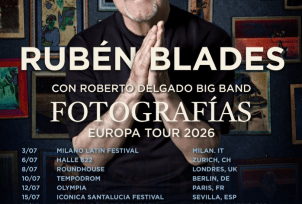 Rubén Blades hará el próximo verano una gira por Europa que incluye siete conciertos en España acompañado por la Roberto Delgado Big Band