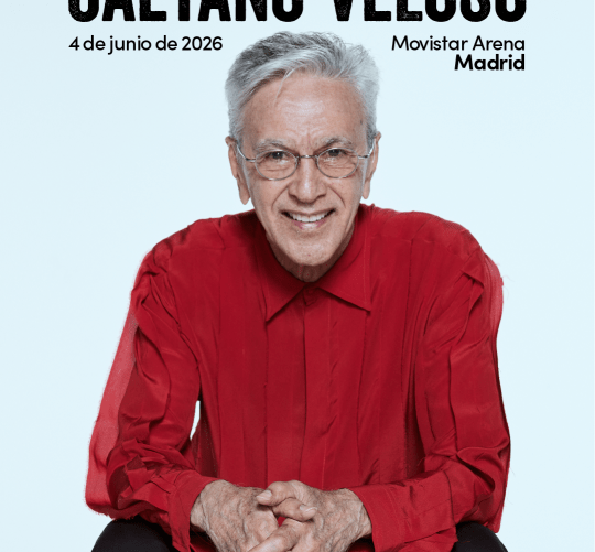 Caetano Veloso anuncia concierto en el Movistar Arena de Madrid el próximo 4 de junio. Entradas a la venta este 17 de abril en lasttour.org