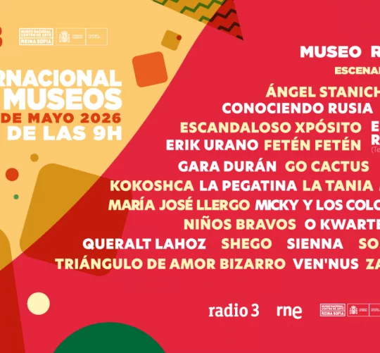 El 22 de mayo, Radio 3 volverá a sumarse a la celebración del Día Internacional de los Museos en el Reina Sofía con conciertos gratuitos.