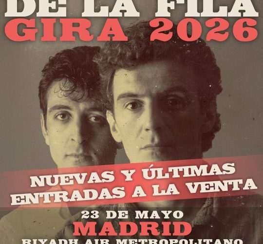 A la venta las últimas 1.000 entradas para el concierto de El último de la fila este 23 de mayo en el estadio Metropolitano de Madrid