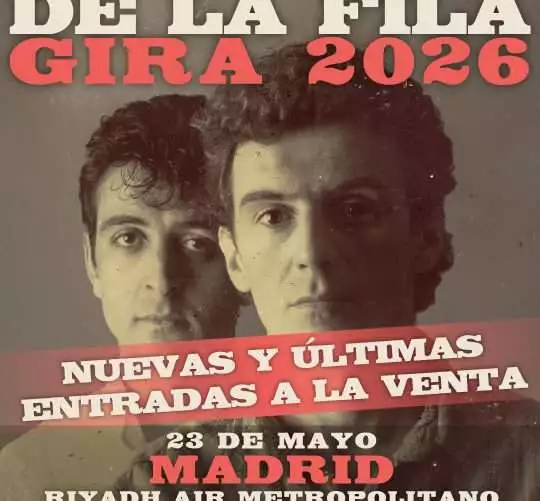 A la venta las últimas 1.000 entradas para el concierto de El último de la fila este 23 de mayo en el estadio Metropolitano de Madrid