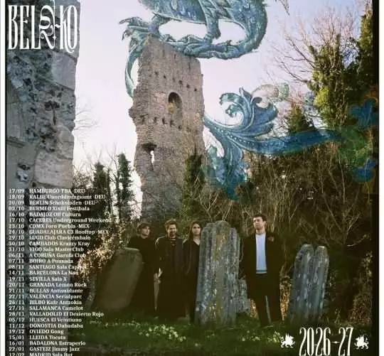 Belako publicará el 2 de octubre su nuevo disco, que presentarán en una gira de conciertos de la que ya desvelan las primeras treinta fechas.