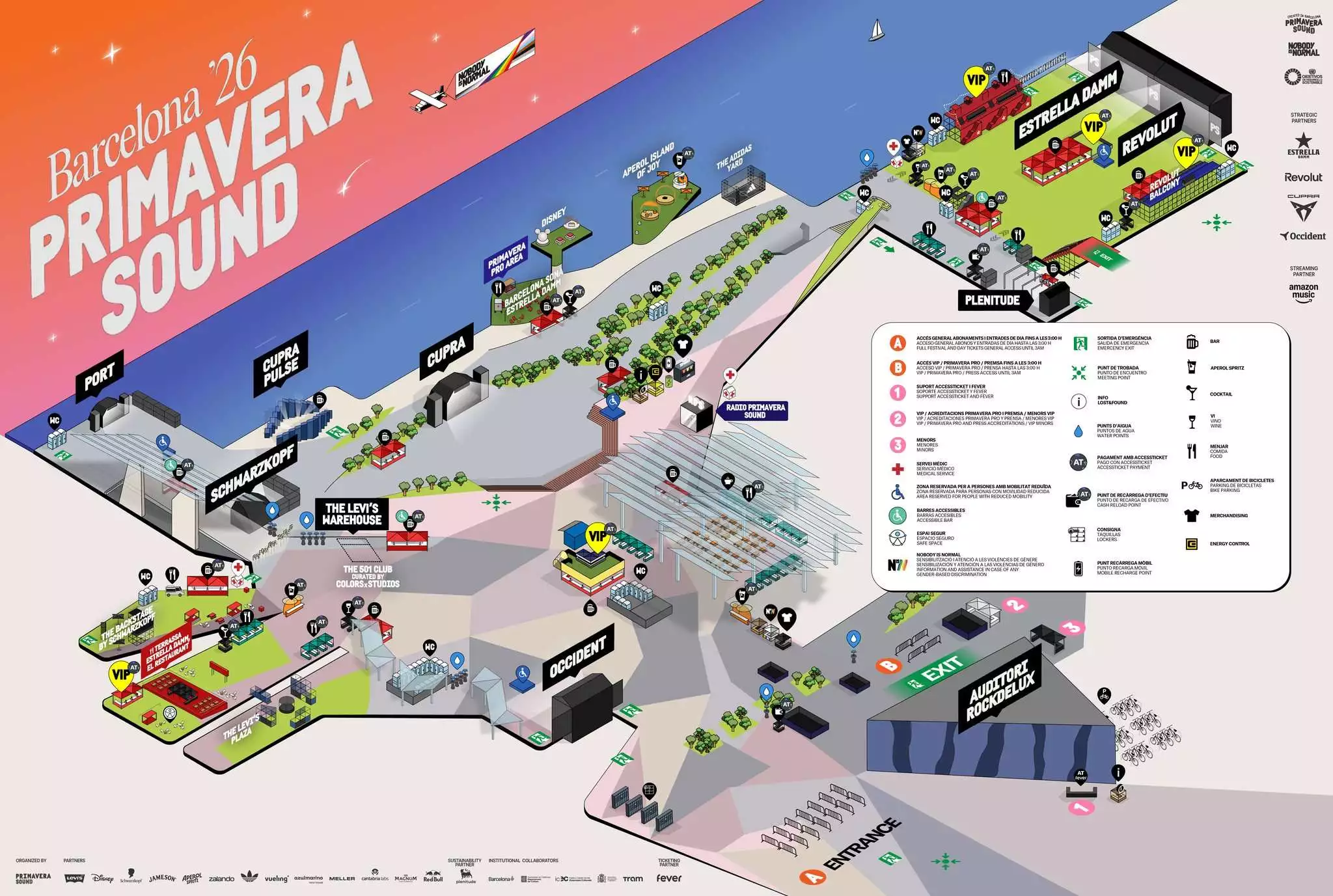 Ya conocemos los horarios del Primavera Sound Barcelona 2026. Del 4 al 6 de junio, la casa del festival en el Parc del Forum