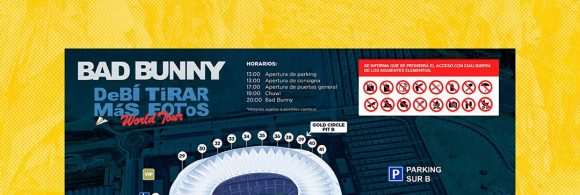 Horarios oficiales, accesos y toda la información práctica para los diez conciertos de Bad Bunny en el Estadio Riyadh Air Metropolitano de Madrid