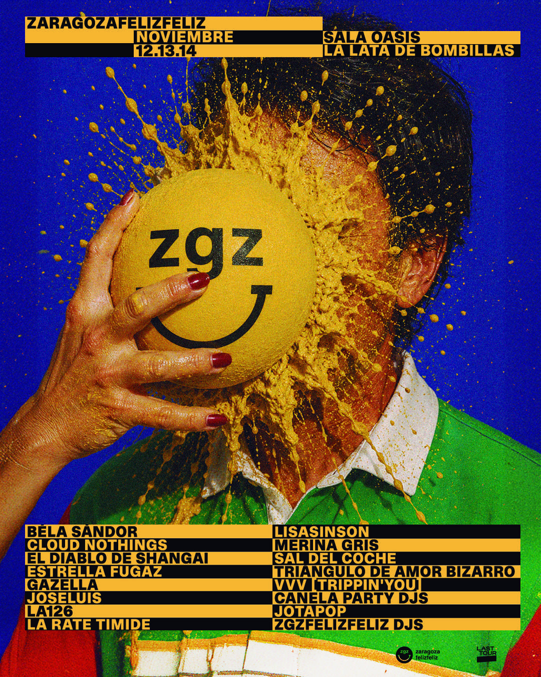 Programación de Zaragoza Feliz Feliz, que celebrará una nueva edición de su microfestival los próximos días 12, 13 y 14 de noviembre de 2026