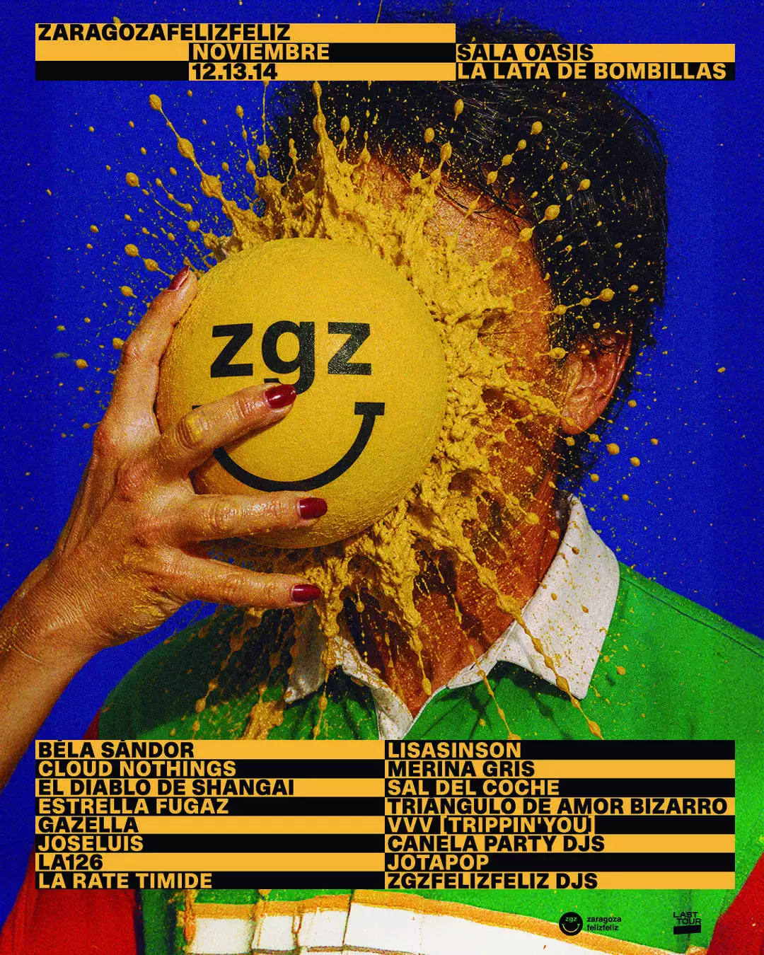 Programación de Zaragoza Feliz Feliz, que celebrará una nueva edición de su microfestival los próximos días 12, 13 y 14 de noviembre de 2026