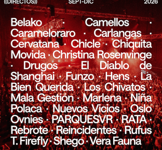 Directos Vibra Mahou 2026. Se trata de un ciclo de 30 conciertos que recorrerá 21 salas de 15 ciudades entre los meses de septiembre y diciembre