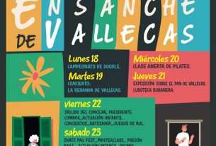 Se acercan las Fiestas Populares del Ensanche de Vallecas 2026, que tienen lugar del lunes 18 al domingo 24 de mayo en diferentes ubicaciones
