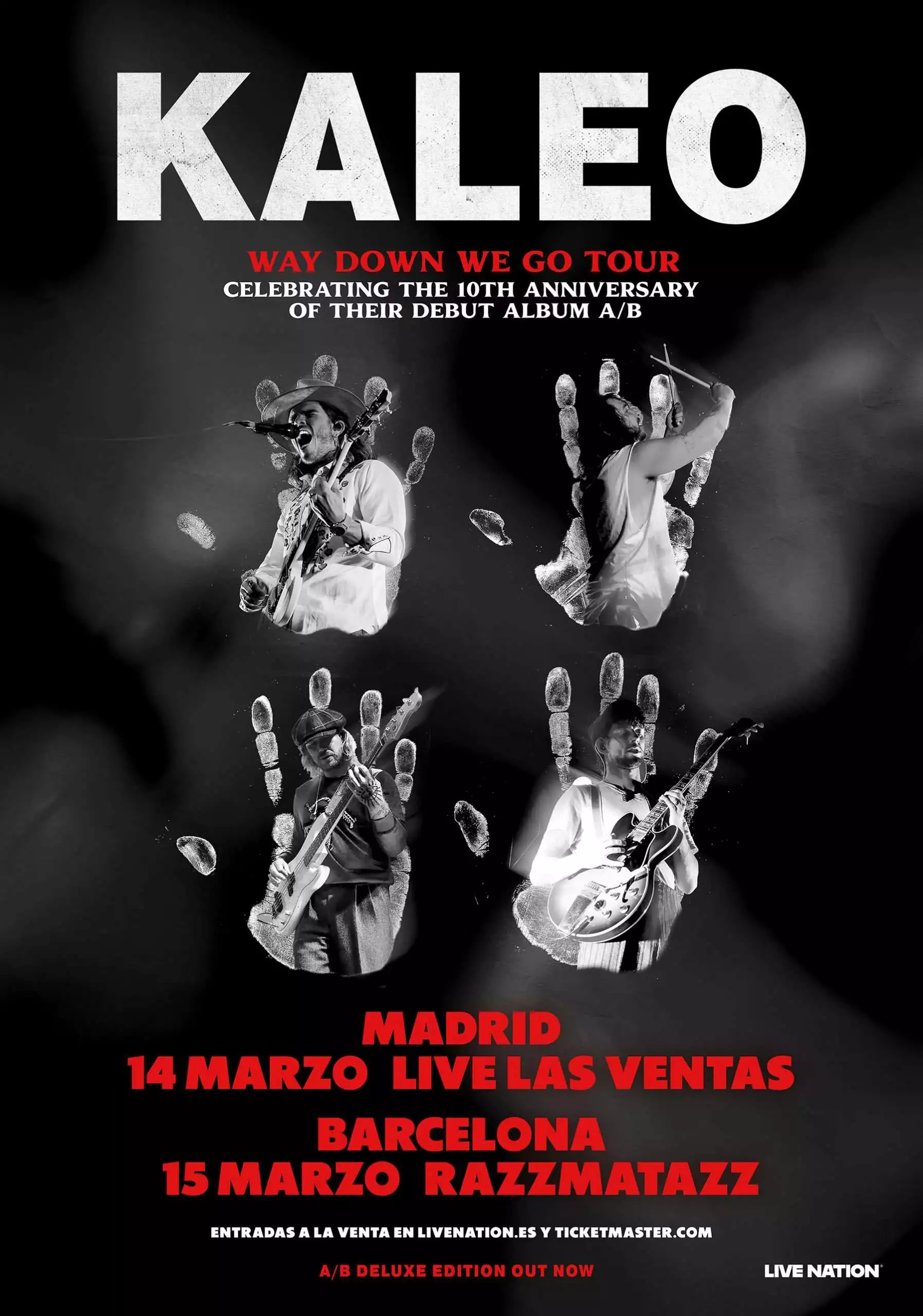 La banda islandesa de rock Kaleo anuncia conciertos en Madrid y Barcelona en marzo de 2027 para conmemorar los diez años de su primer disco