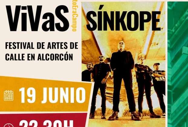 Sínkope dará un concierto gratuito en Alcorcón este próximo viernes 19 de junio