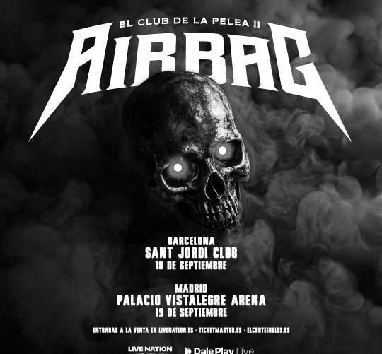 Airbag volverá a España el próximo mes de septiembre para ofrecer dos únicos conciertos en nuestro país en Barcelona y Madrid