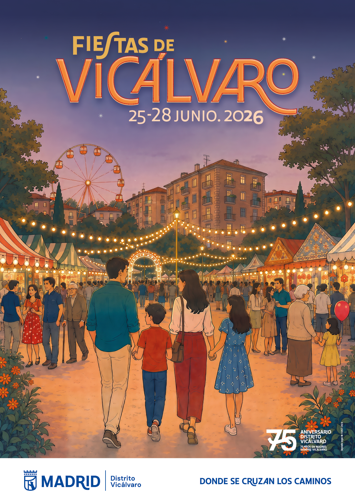 programación de conciertos de las Fiestas de Vicálvaro 2026, que se celebran en el distrito madrileño desde el jueves 25 hasta el domingo 28 de junio