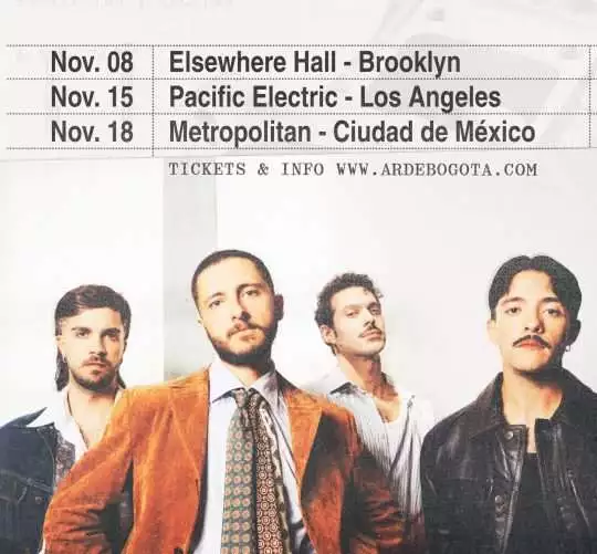 Arde Bogotá anuncia conciertos en Brooklyn, Los Ángeles y Ciudad de México y anticipa que próximamente harán una gira por salas españolas