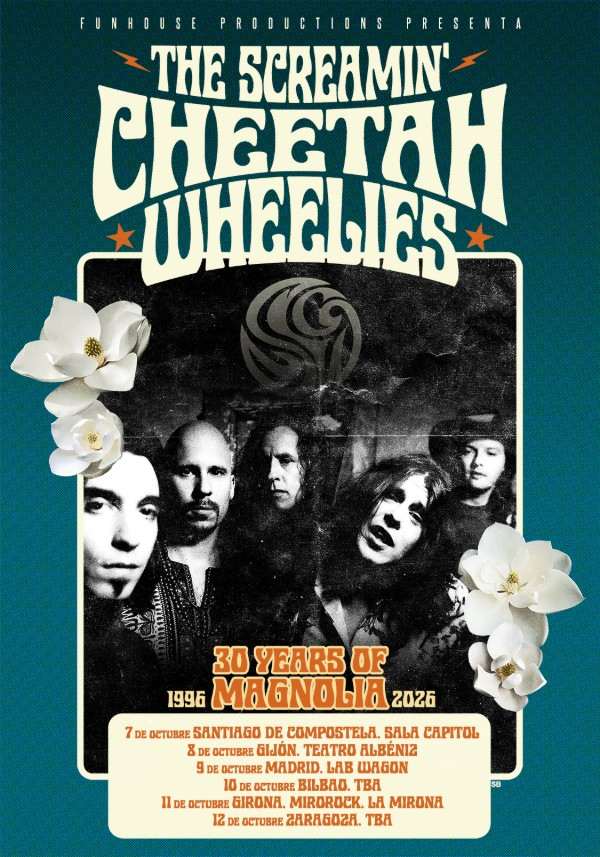 The Screamin’ Cheetah Wheelies anuncia su regreso a los escenarios con una gira muy especial que llegará a España en octubre de este 2026