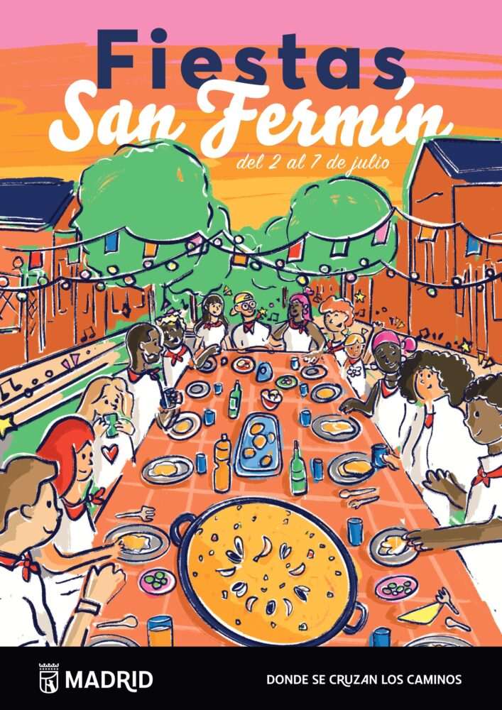Del 2 al 7 de julio, el barrio madrileño de San Fermín del distrito de Usera celebra las fiestas en honor a su patrón con conciertos y más