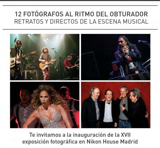 La Galería Nikon House Madrid (calle de Reina Mercedes, 7) acoge a partir del próximo viernes 26 de junio la exposición '12 fotógrafos al ritmo del obturador. Retratos y directos de la escena musical'.