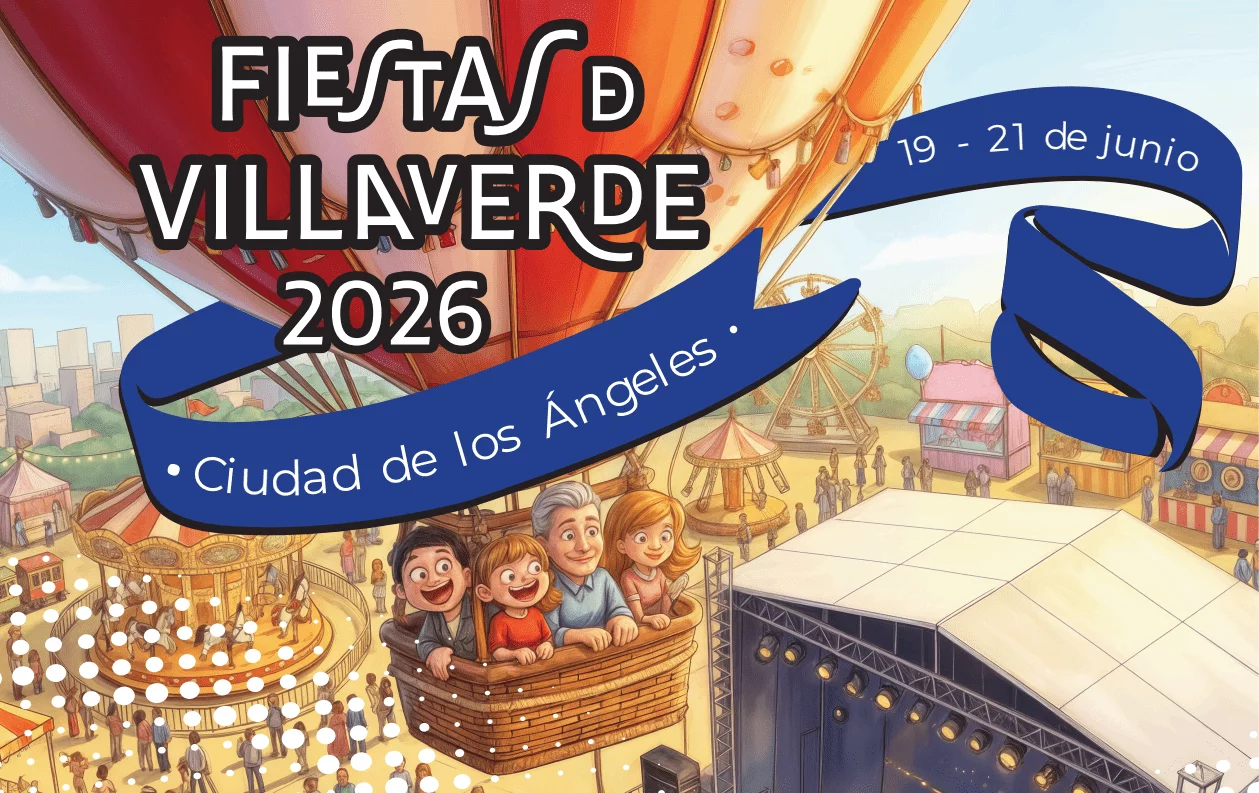 Programación de conciertos de las Fiestas de Ciudad de los Ángeles 2026, otro barrio dentro del mismo distrito madrileño de Villaverde.