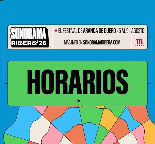 Sonorama Ribera 2026, que se celebra del 5 al 9 de agosto, publica los horarios de su edición número 29. Aranda de Duero vuelve a vibrar
