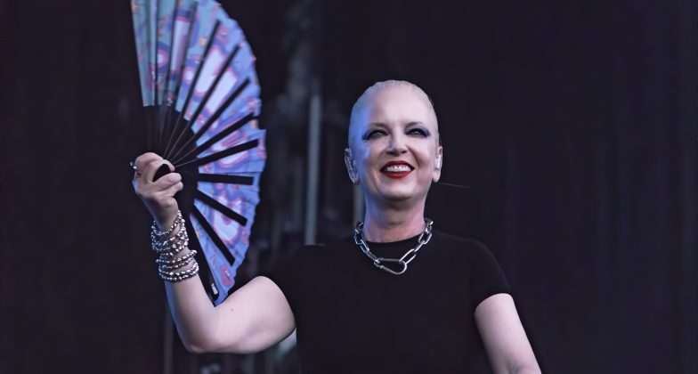 Shirley Manson, cantante de Garbage, en las Noches del Botánico