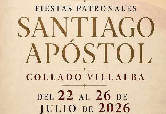 Conciertos de las Fiestas de Santiago Apóstol de Collado Villalba 2026 en diferentes emplazamientos de la localidad de la sierra madrileña