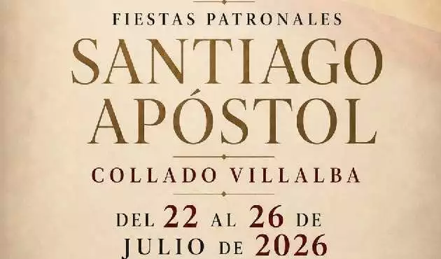 Conciertos de las Fiestas de Santiago Apóstol de Collado Villalba 2026 en diferentes emplazamientos de la localidad de la sierra madrileña
