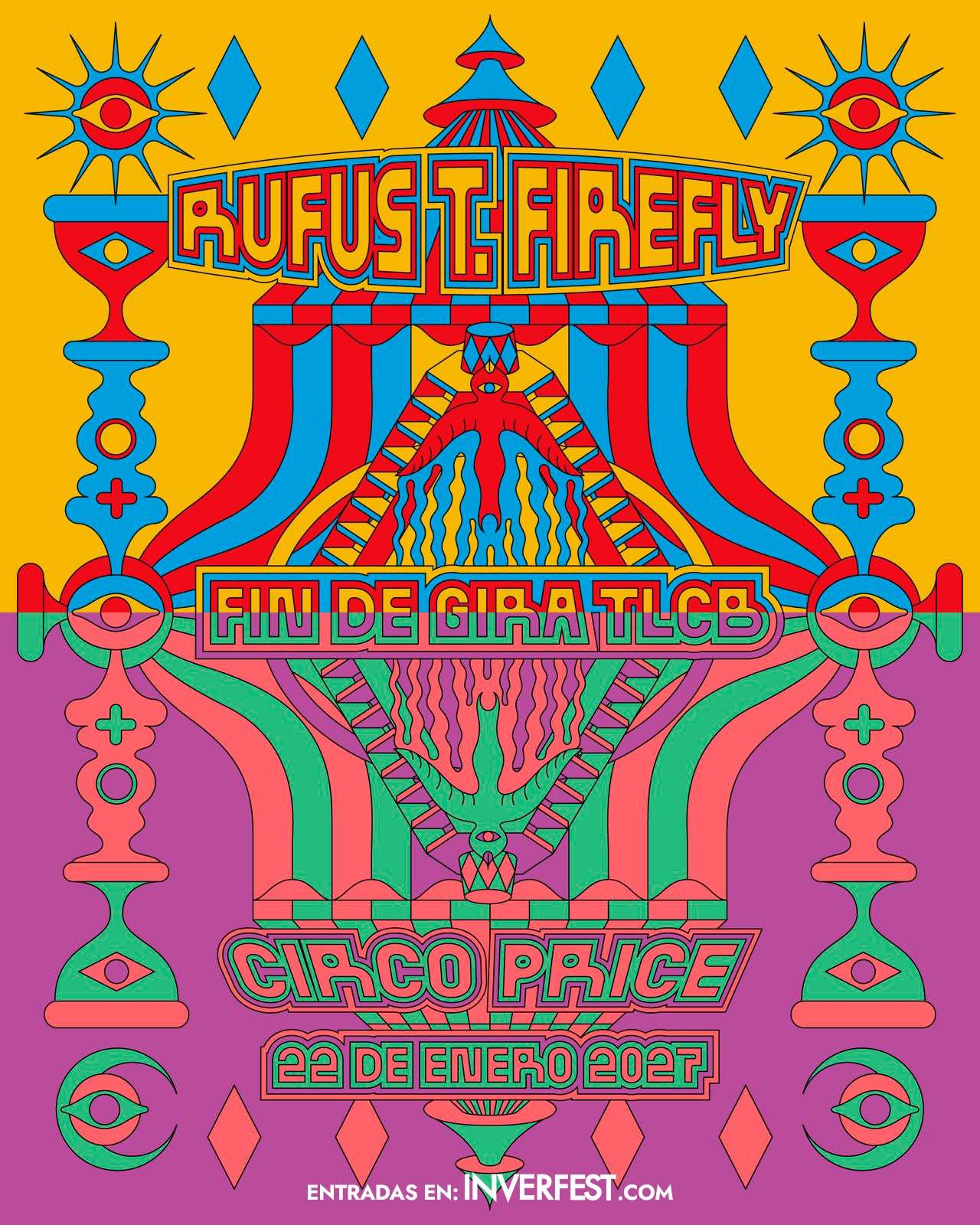 El Teatro Circo Price es el lugar escogido por Rufus T Firefly para poner punto y final en Madrid a la gira de su disco Todas las cosas buenas