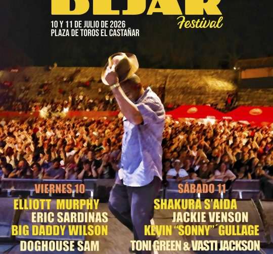 Béjar volverá a latir al ritmo del mejor blues internacional los próximos días 10 y 11 de julio con la XXVII edición del Blues Béjar Festival