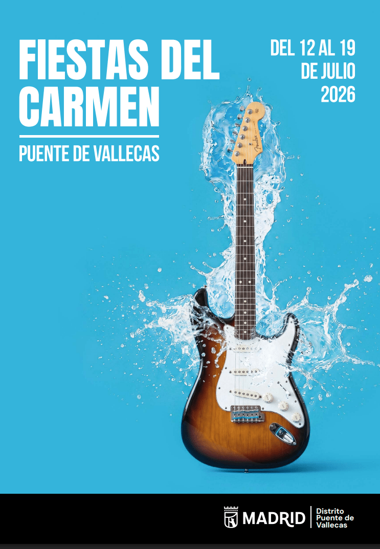 Puente de Vallecas celebra sus Fiestas del Carmen 2026 del 12 al 19 de julio con conciertos de Santiago Auserón, Ramoncín y Jaime Urrutia