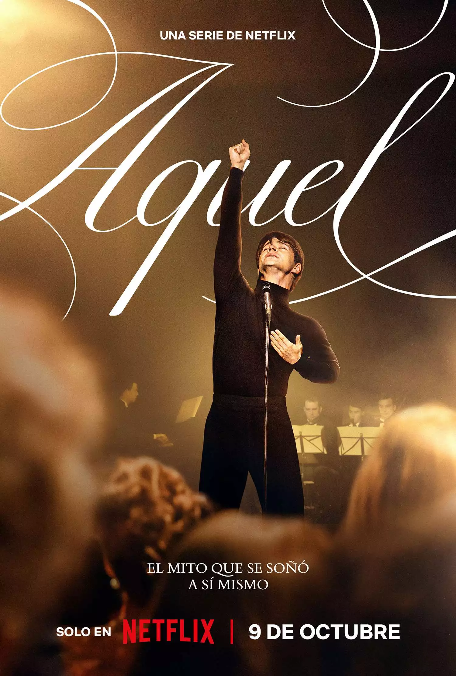 Netflix anuncia la fecha de estreno, las primeras imágenes y el teaser póster de 'Aquel', la serie biográfica basada en la vida de Raphael