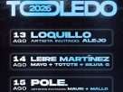 Ya conocemos el primer avance de la programación de conciertos de las Ferias y Fiestas de Toledo 2026 durante el mes de agosto