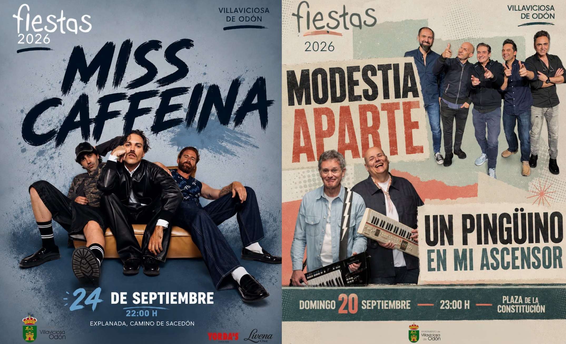 Del 19 al 27 de septiembre, Villaviciosa de Odón celebra sus fiestas 2026 con conciertos, espectáculos y actividades para todos los públicos