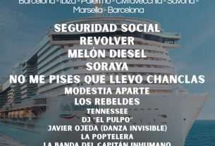 El Barco Ochentero vuelve a zarpar para navegar el Mar Mediterráneo este año 2026. Este crucero pop sale desde Barcelona el 5 de octubre