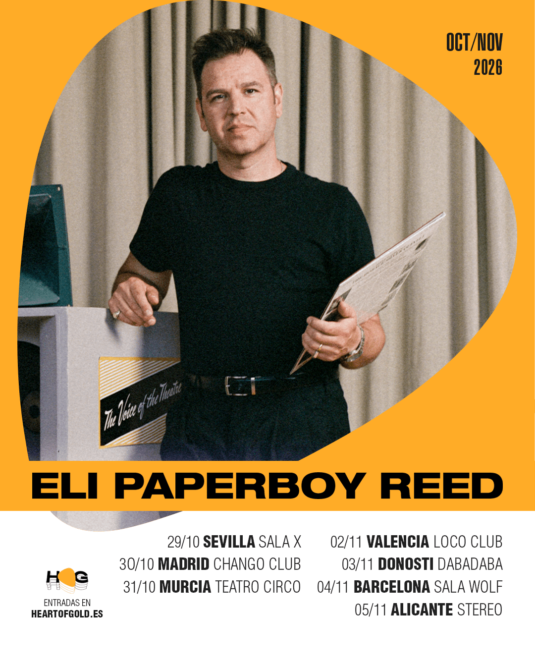 Eli 'Paperboy' Reed anuncia 7 conciertos en España en otoño de 2026