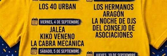 Alcorcón celebra sus Fiestas Patronales 2026 que se desarrollarán del 3 al 13 de septiembre con conciertos, orquestas y muchas más propuestas