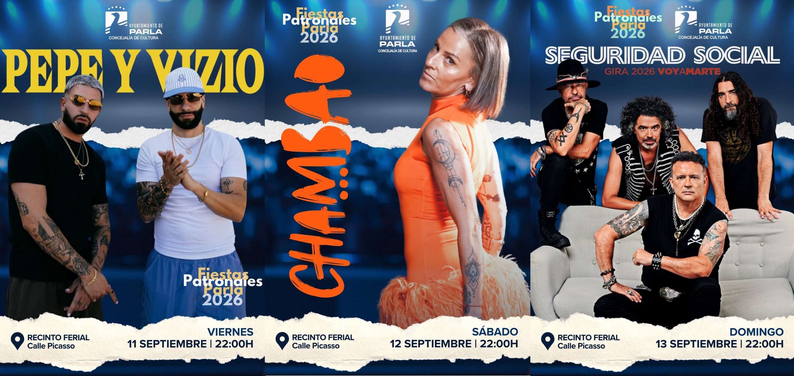 Aquí van los primeros conciertos de las fiestas patronales de Parla para este 2026, que tendrán lugar, como siempre, en el mes de septiembre