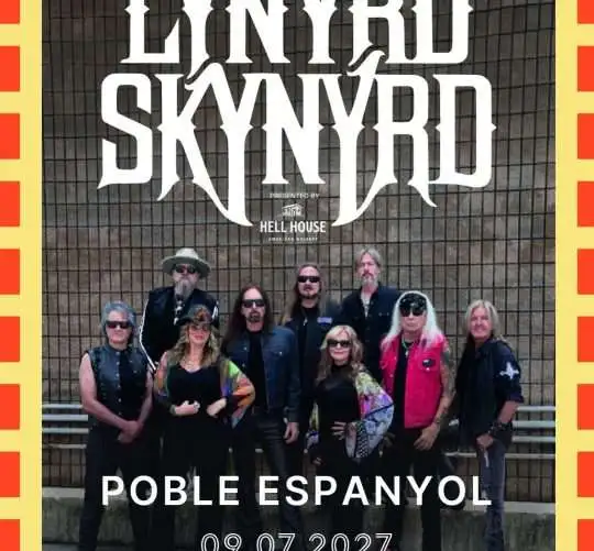 La banda estadounidense Lynyrd Skynyrd actuará el 9 de julio de 2027 en el Poble Espanyol de Barcelona