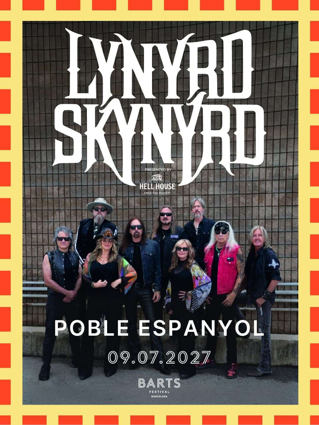 La banda estadounidense Lynyrd Skynyrd actuará el 9 de julio de 2027 en el Poble Espanyol de Barcelona