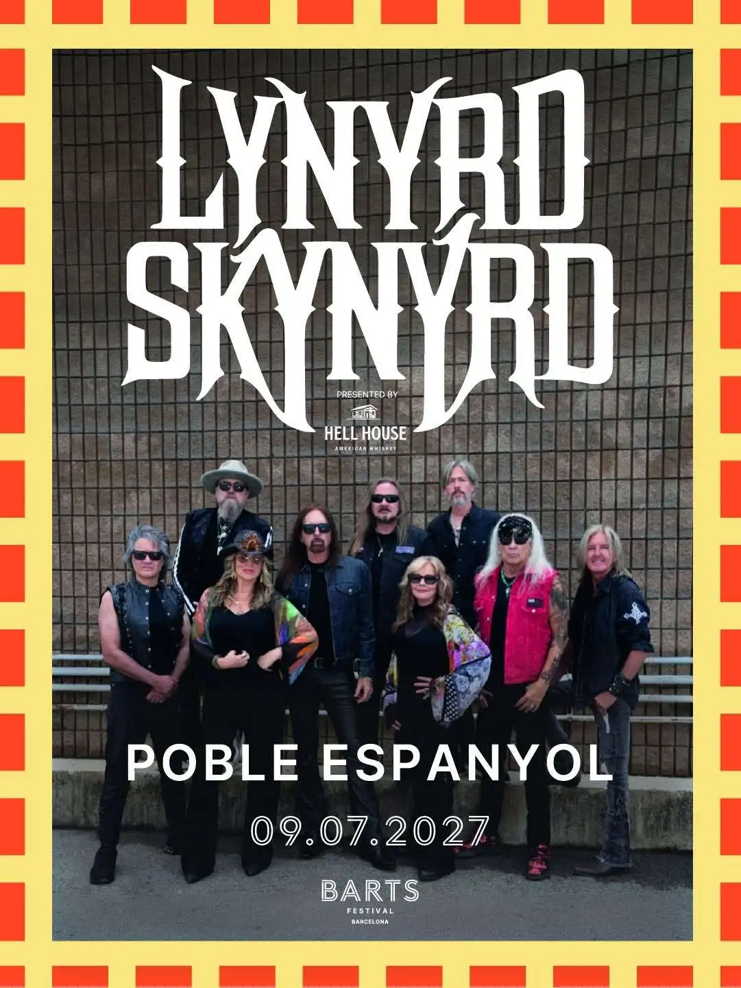 La banda estadounidense Lynyrd Skynyrd actuará el 9 de julio de 2027 en el Poble Espanyol de Barcelona