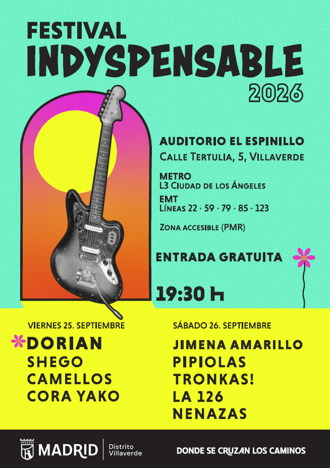 El Festival Indyspensable 2026 de Villaverde (Madrid) ya tiene completo su cartel y desvela una de las grandes sorpresas de esta edición