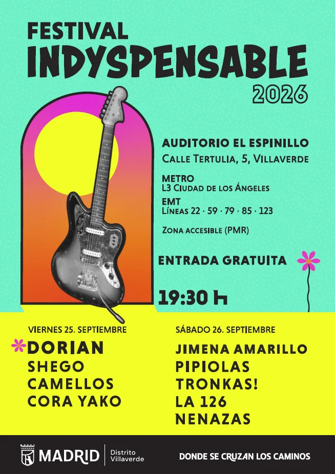 El Festival Indyspensable 2026 de Villaverde (Madrid) ya tiene completo su cartel y desvela una de las grandes sorpresas de esta edición