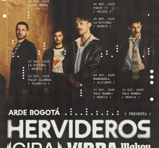 Arde Bogotá presenta 'Hervideros Gira Vibra Mahou'. Una serie de diez conciertos con los que estrenará en directo en salas su nuevo disco