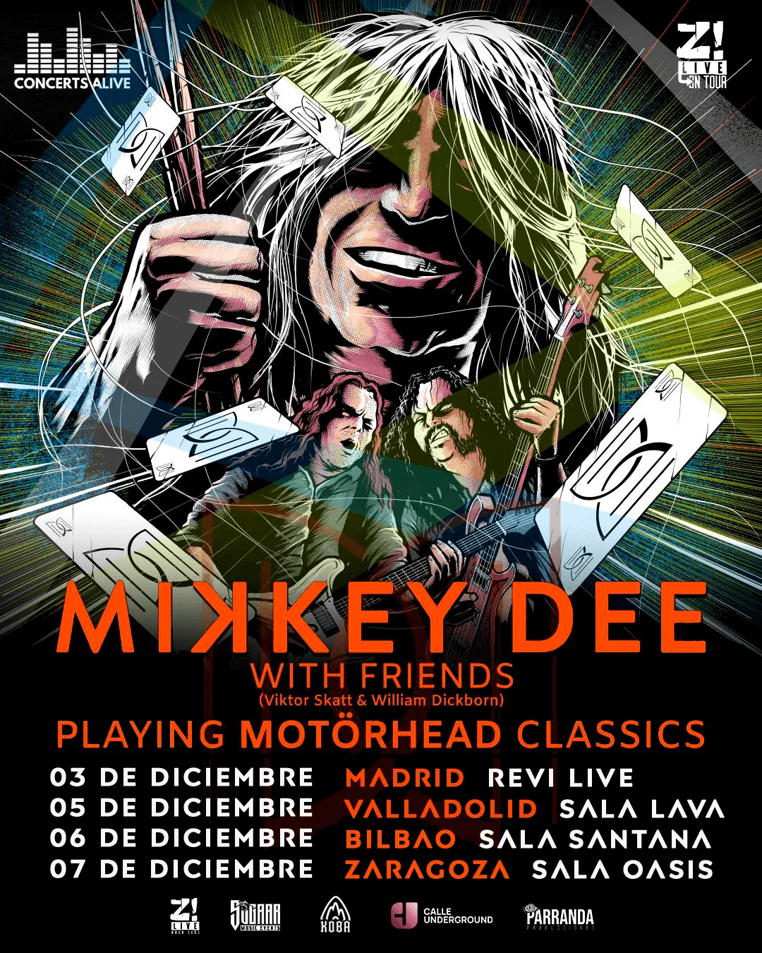 Mikkey Dee vuelve a tocar los clásicos de Motörhead en cuatro conciertos en España en diciembre en Madrid, Valladolid, Bilbao y Zaragoza