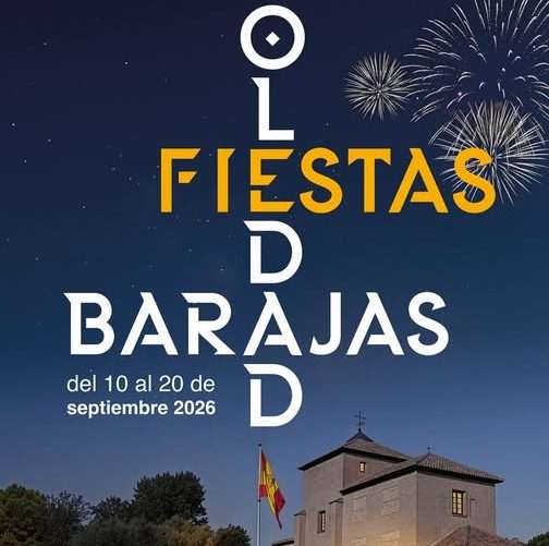 Barajas dará el pistoletazo de salida a sus fiestas en honor a Nuestra Señora de la Soledad el próximo jueves 10 de septiembre de 2026.